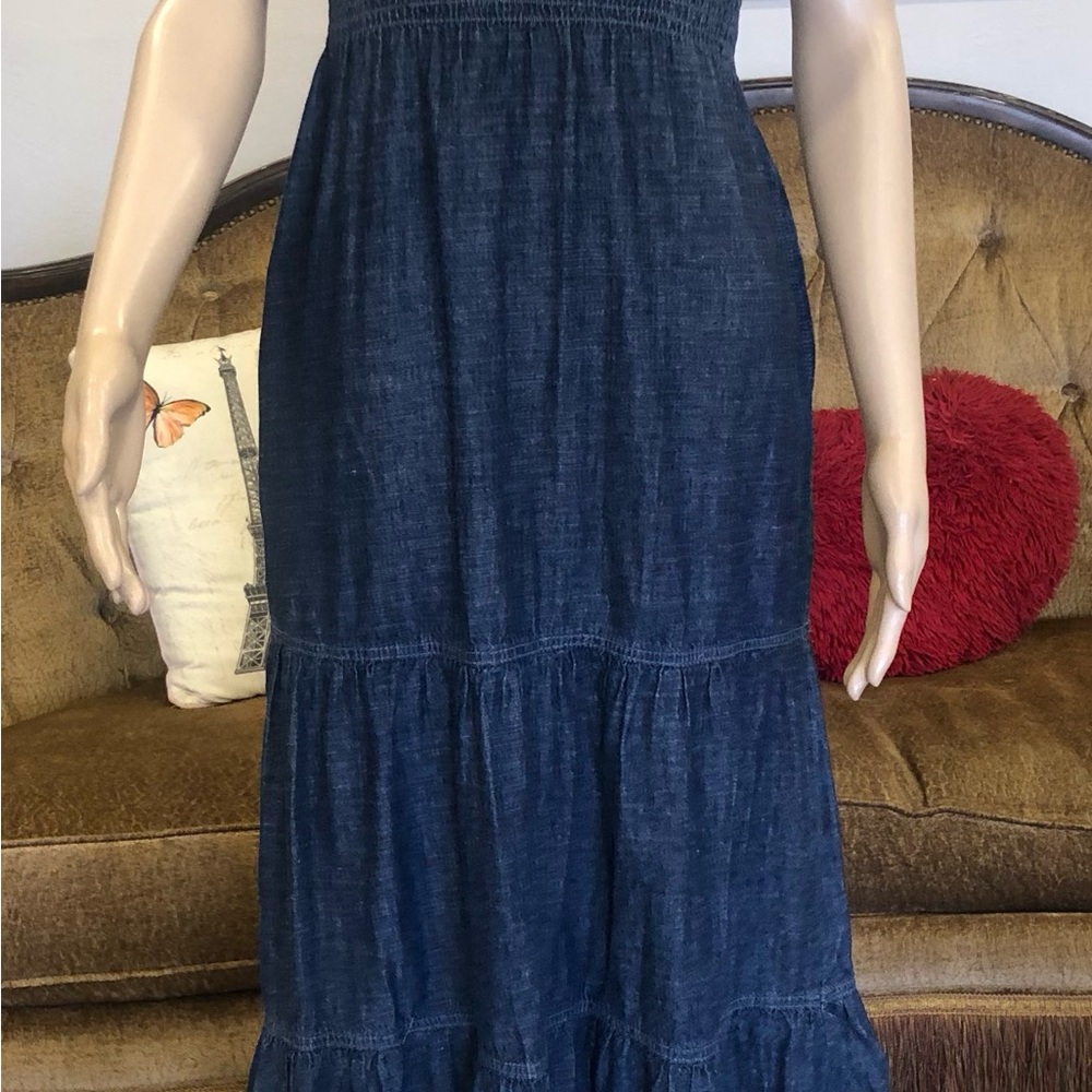 Blue Asphalt Navy Blue Tiered Maxi Dress - Picture 4 of 6